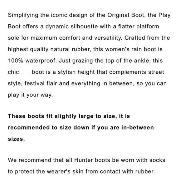 Just In NWT HTF Hunter Original Short Play Boots - Picture 8 of 8